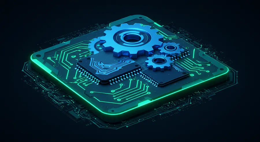 Futuristic Web App Hardware Integration Banner