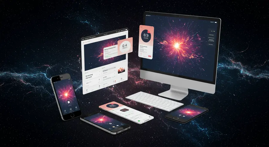 Futuristic PWA Banner