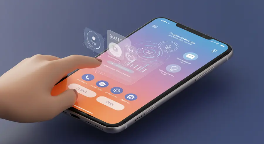 Futuristic PWA AI Integration Banner